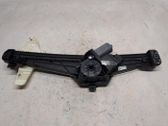 Rear door window regulator with motor