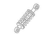 Rear shock absorber/damper