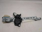 Rear door window regulator with motor