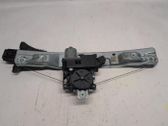 Rear door window regulator with motor