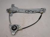 Rear door window regulator with motor