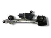 Front wiper linkage and motor