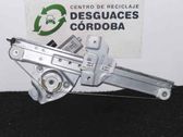 Rear door window regulator with motor