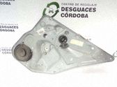 Rear door window regulator with motor