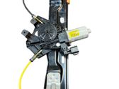 Rear door window regulator with motor