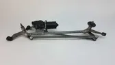 Front wiper linkage and motor