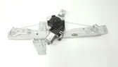 Rear door window regulator with motor