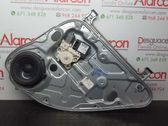 Rear door window regulator with motor