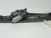 Rear door window regulator with motor