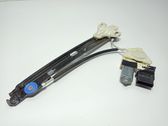 Rear door window regulator with motor