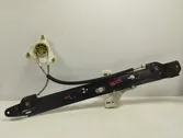 Rear door window regulator with motor