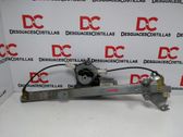 Rear door window regulator with motor