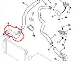 Coolant pipe/hose