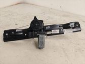 Rear door window regulator with motor