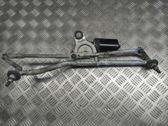 Front wiper linkage and motor