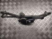 Front wiper linkage and motor