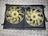 Radiator cooling fan shroud