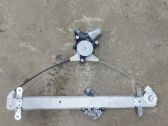Rear door window regulator with motor
