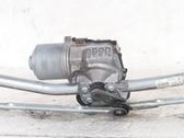 Front wiper linkage and motor