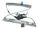 Front door window regulator with motor