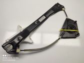 Rear window lifting mechanism without motor