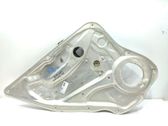 Rear window lifting mechanism without motor