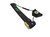 Rear door window regulator with motor