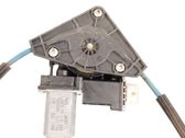Rear door window regulator with motor