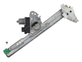 Front door window regulator with motor