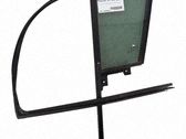 Rear vent window glass