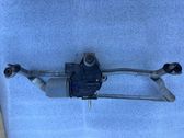 Front wiper linkage and motor