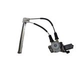 Rear door window regulator with motor