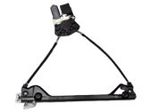 Rear door window regulator with motor