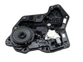 Rear door window regulator with motor