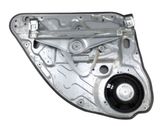 Rear door window regulator with motor