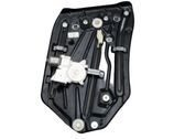 Rear door window regulator with motor