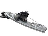 Rear door window regulator with motor