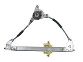 Rear door window regulator with motor