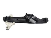 Rear door window regulator with motor