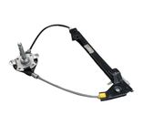 Rear door window regulator with motor