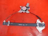 Rear door window regulator with motor