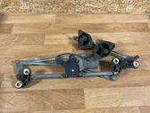 Front wiper linkage and motor