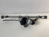 Front wiper linkage and motor