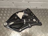 Rear door window regulator with motor