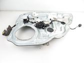 Rear door window regulator with motor