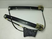 Rear door window regulator with motor