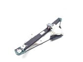 Rear door window regulator with motor