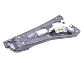 Rear door window regulator with motor