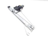 Rear door window regulator with motor
