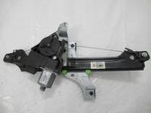 Rear door window regulator with motor